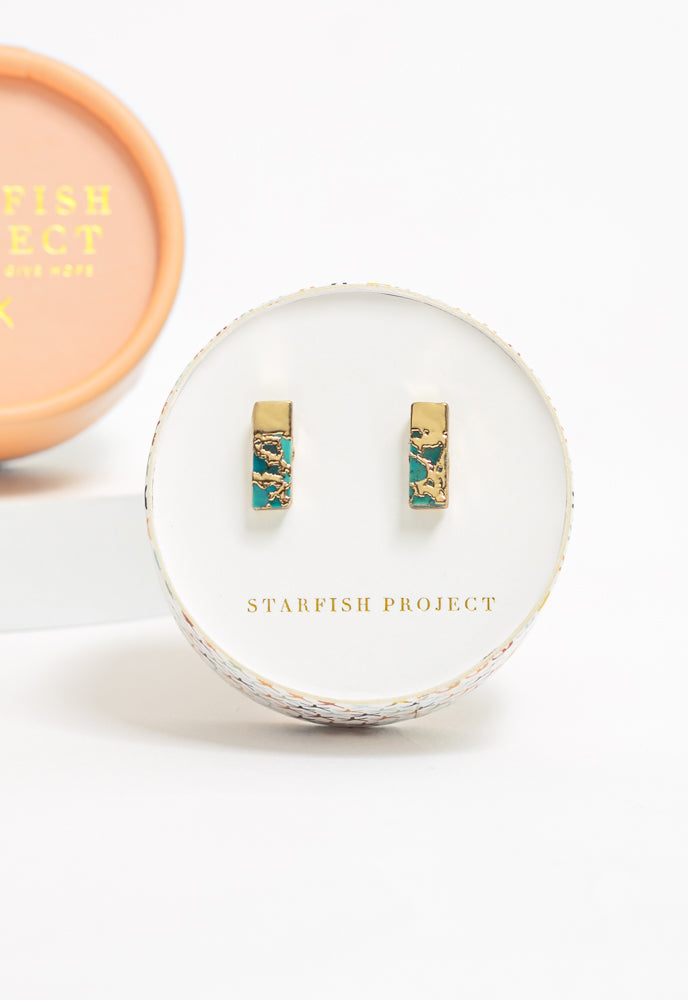 Brayden Turquoise Studs