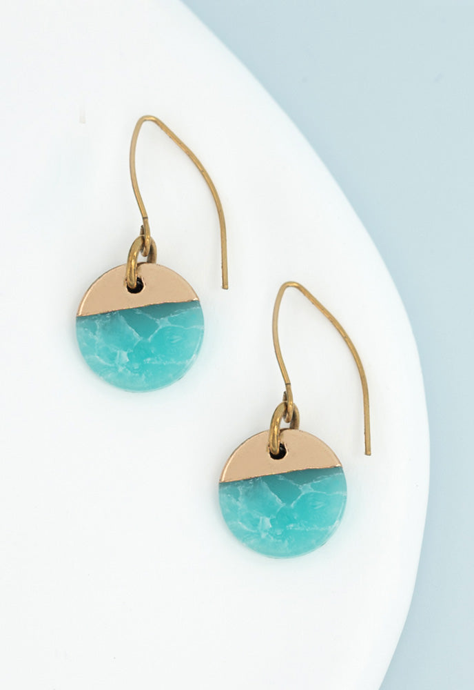 Refresh Earrings in Aqua