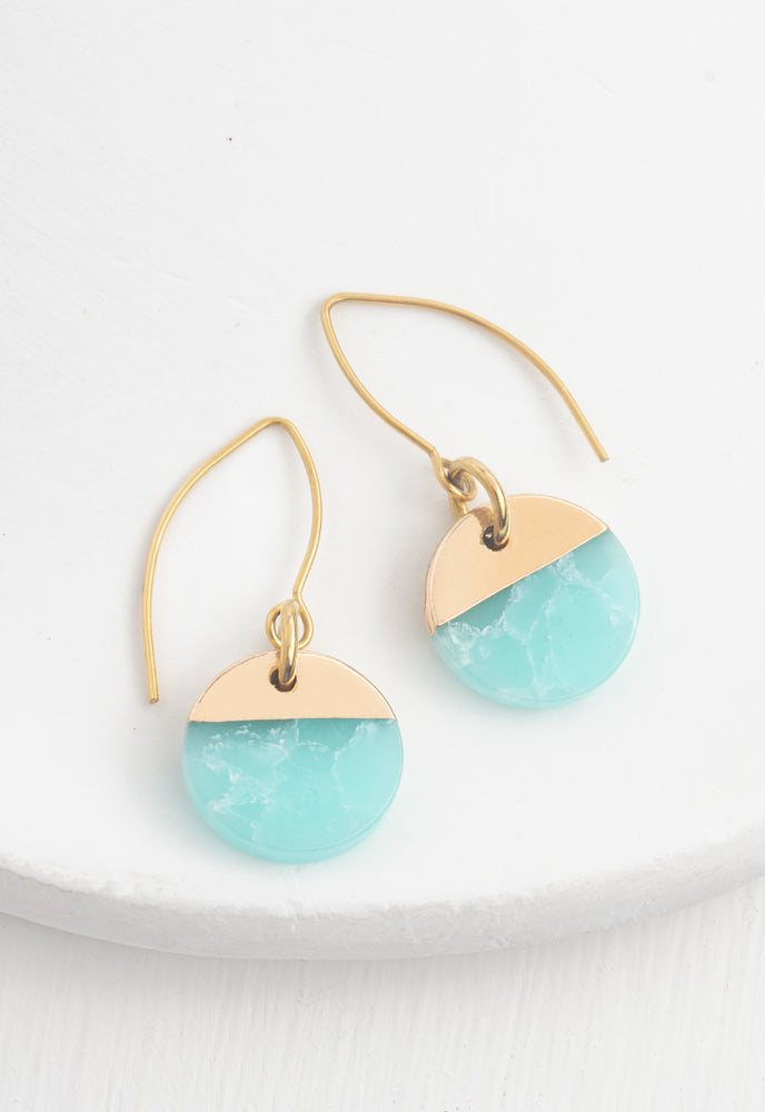 Refresh Earrings in Aqua