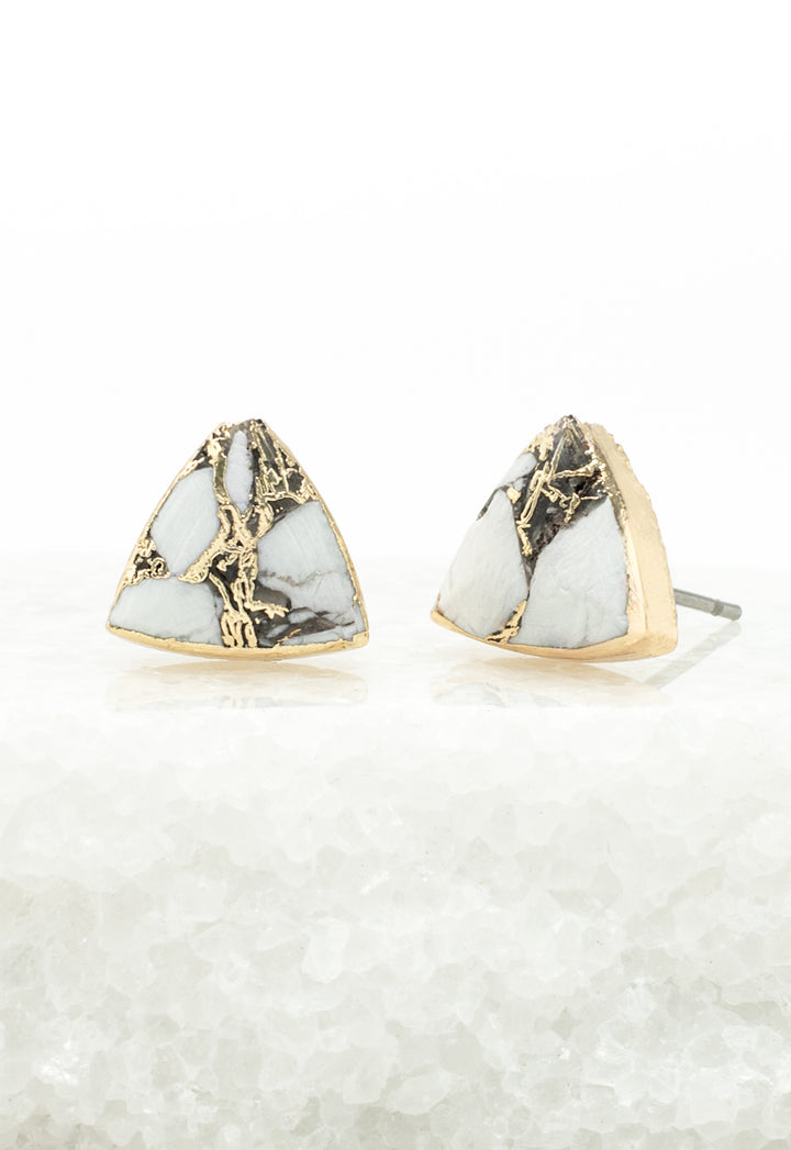 Haven Studs – White Turquoise