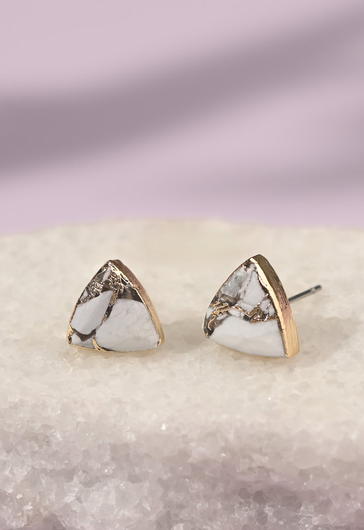 Haven Studs – White Turquoise