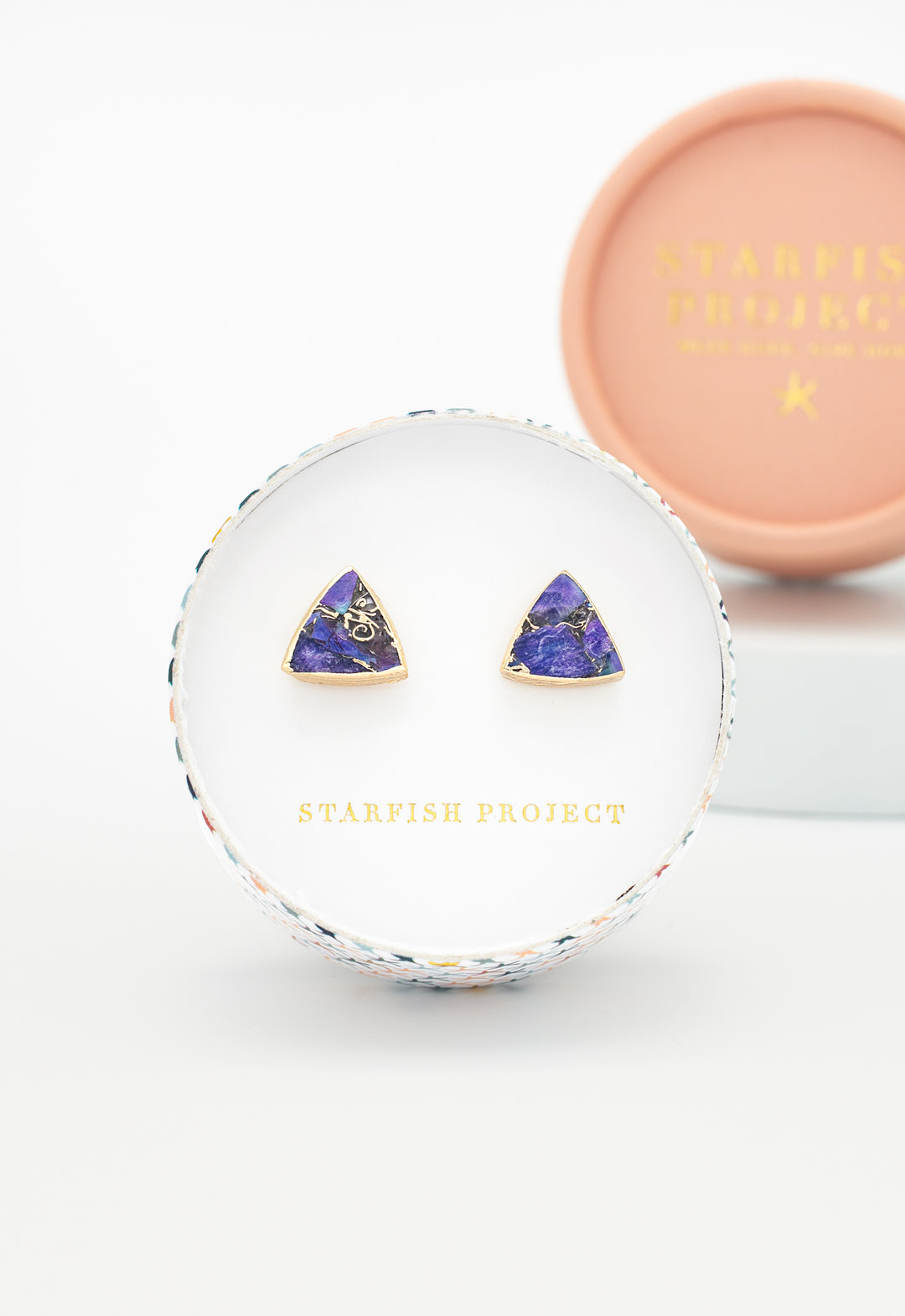 Haven Studs – Royal Purple Emperor Stone