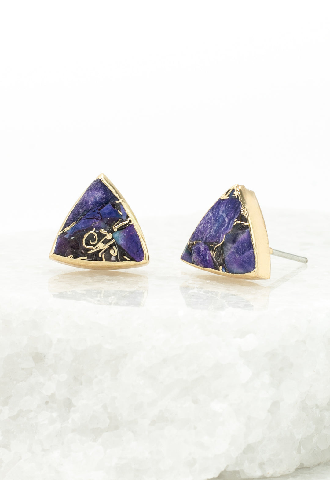 Haven Studs – Royal Purple Emperor Stone