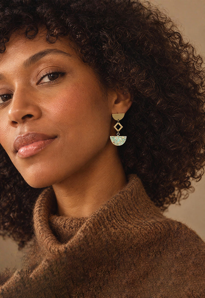 Turning Tide Turquoise Drop Earrings
