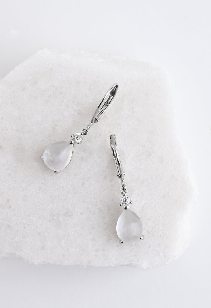 Lunar Dewdrops Moonstone Earrings
