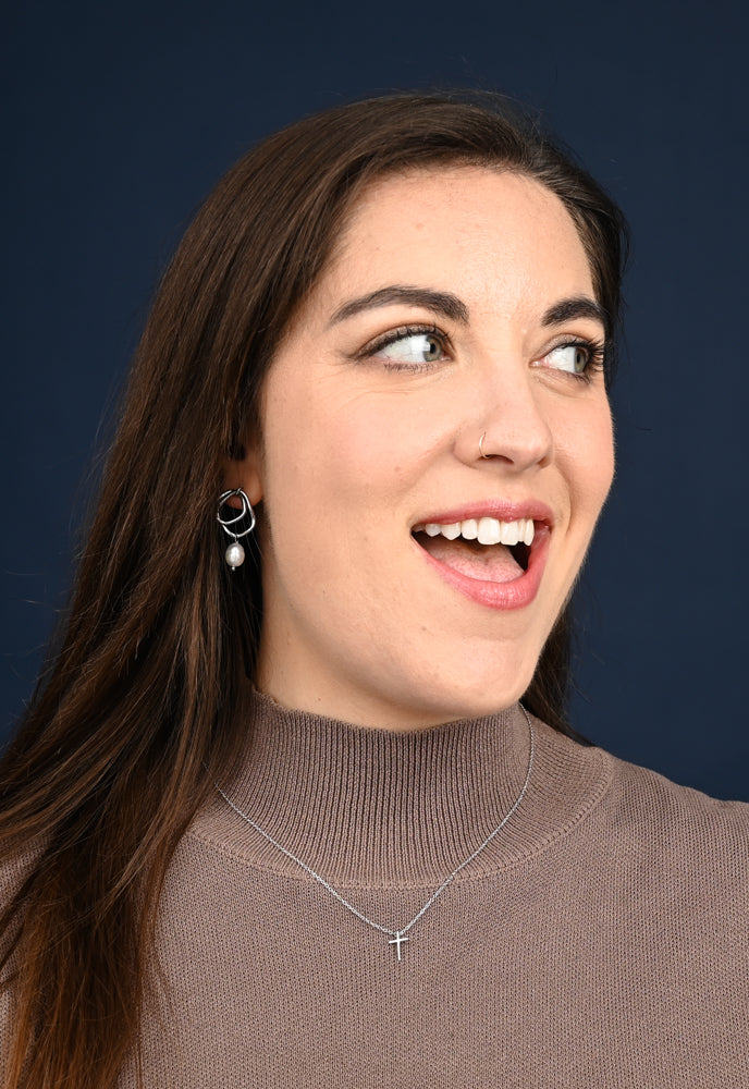 Faithful Sterling Silver Classic Cross Necklace