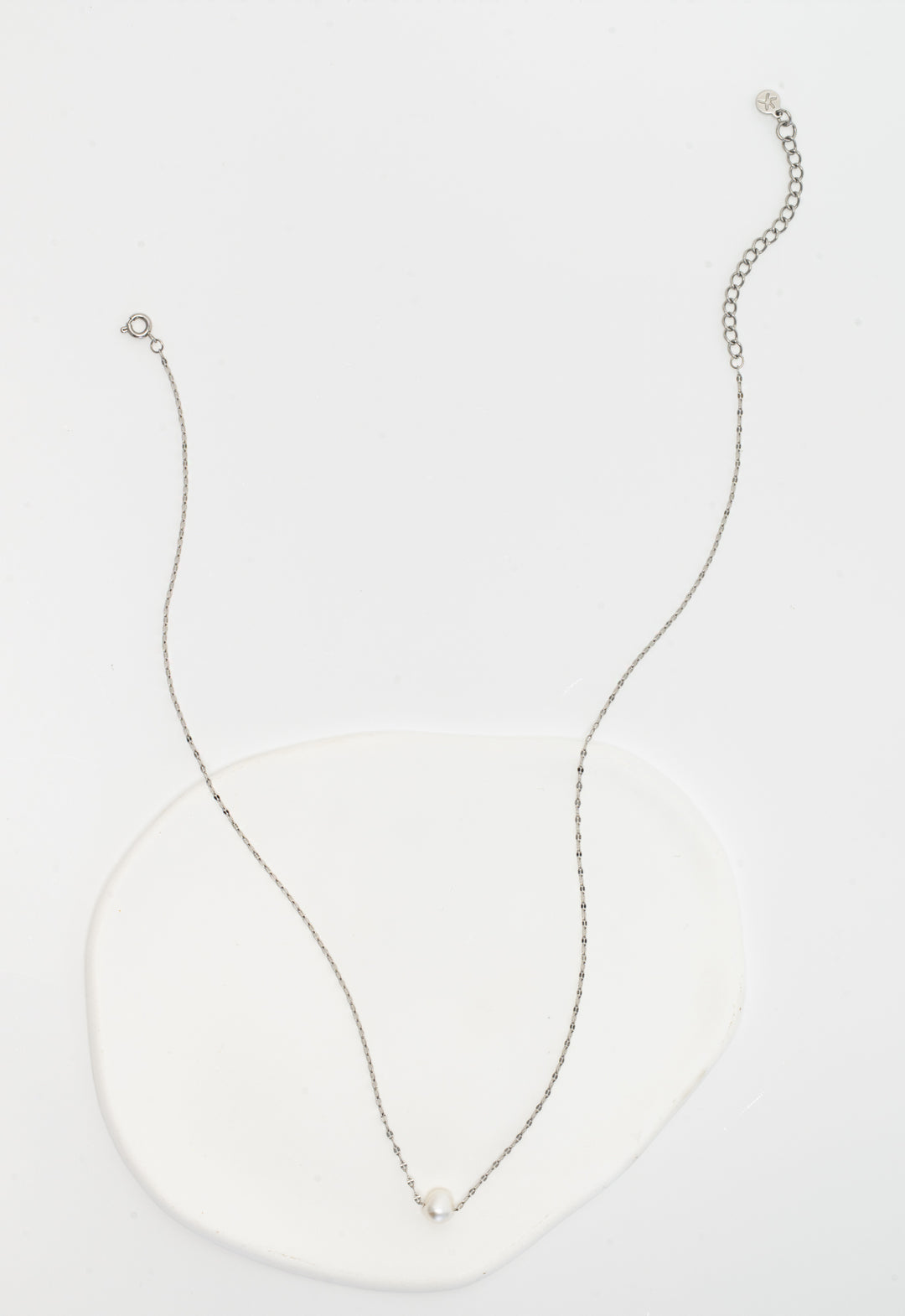Annie Silver Pearl Necklace