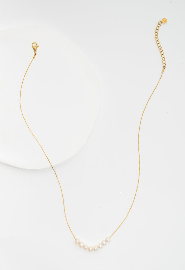 Harmony Pearl Cluster Necklace