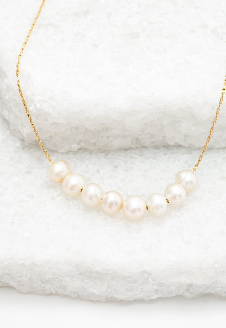 Harmony Pearl Cluster Necklace