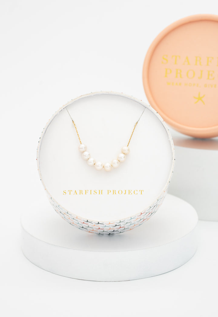 Harmony Pearl Cluster Necklace