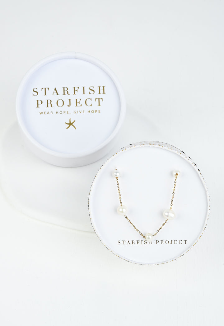 Celeste Convertible Pearl Necklace