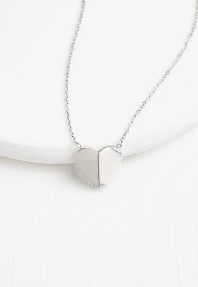 Alexis Silver Heart Necklace