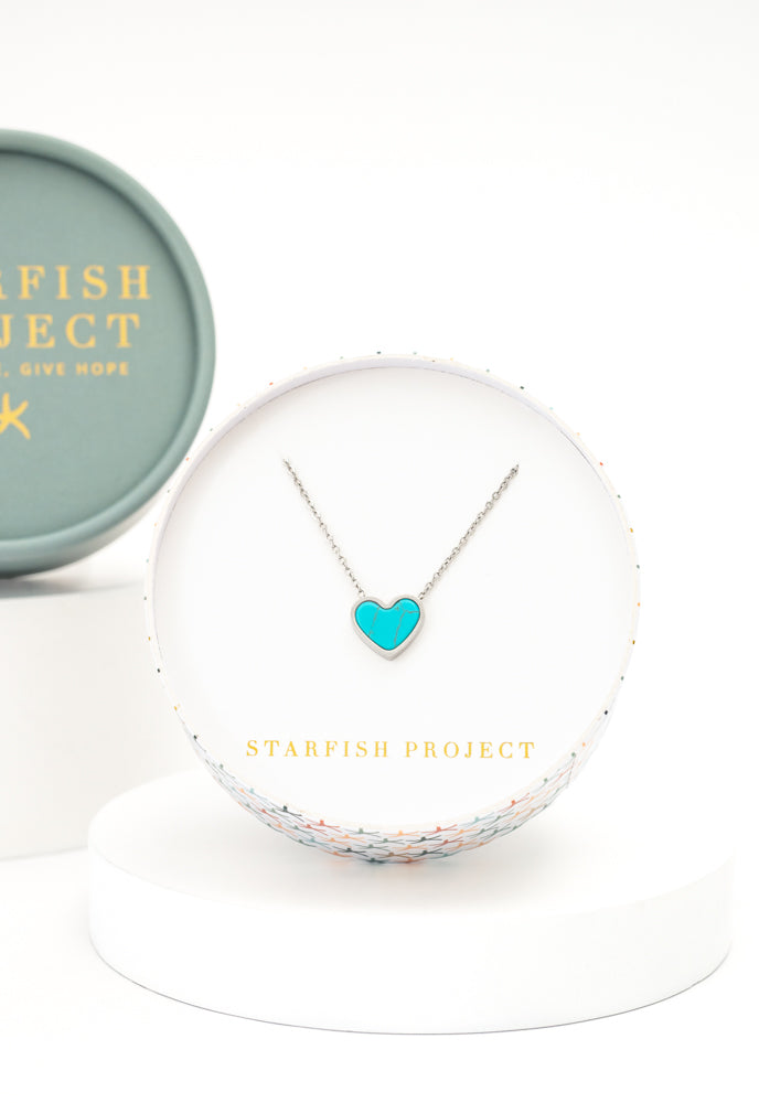 Bay Turquoise Heart Necklace