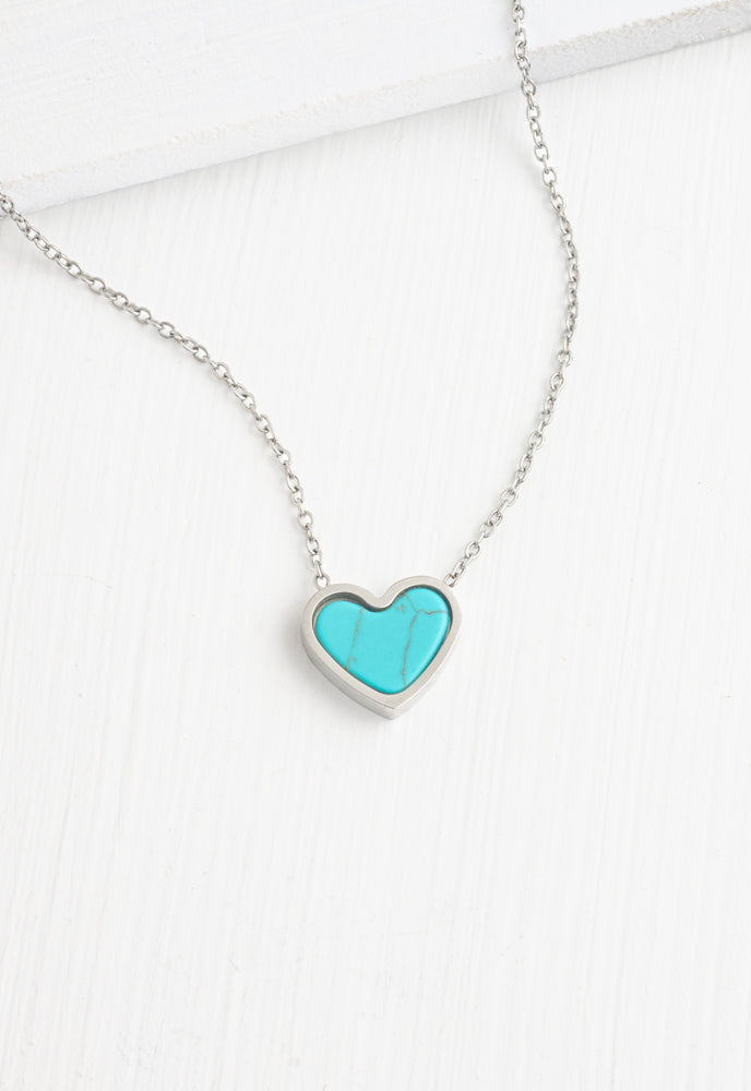 Bay Turquoise Heart Necklace