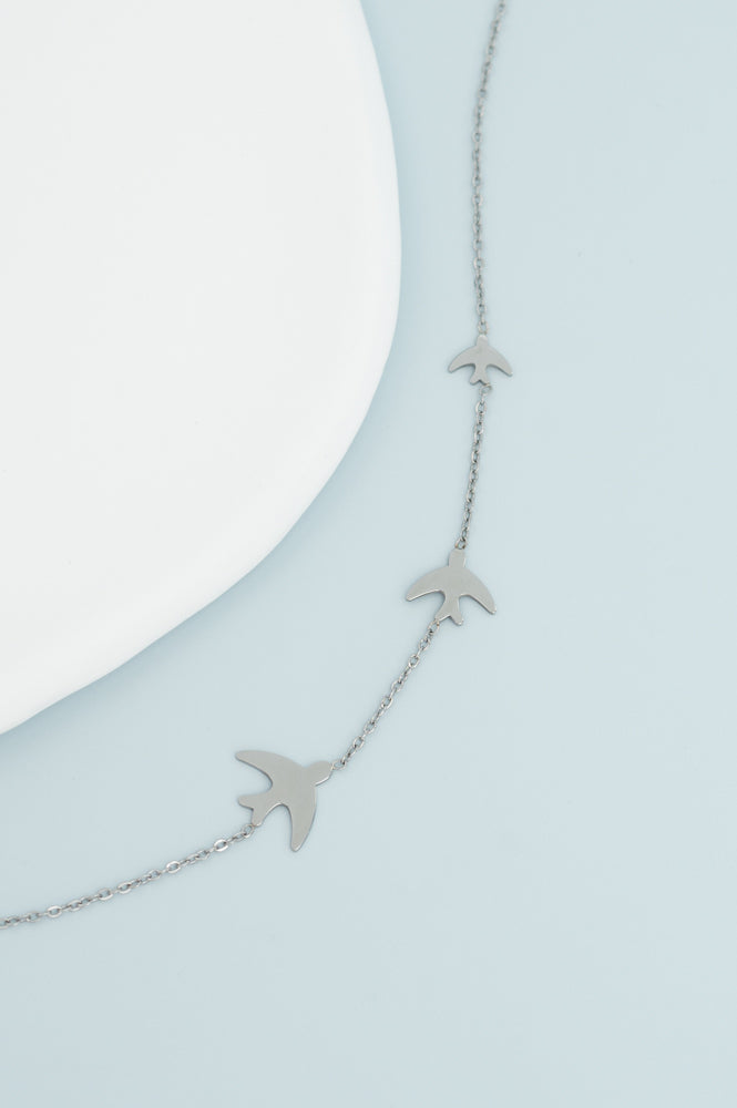 Sparrow Silver Necklace