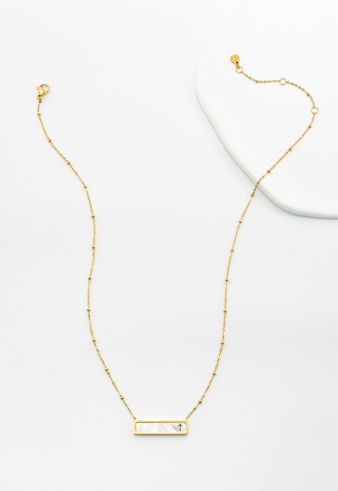 Faith Reversible Cross Bar Necklace