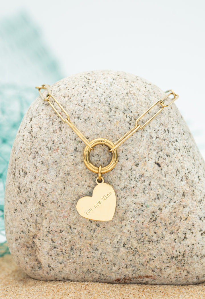 You Are Mine Necklace Gold