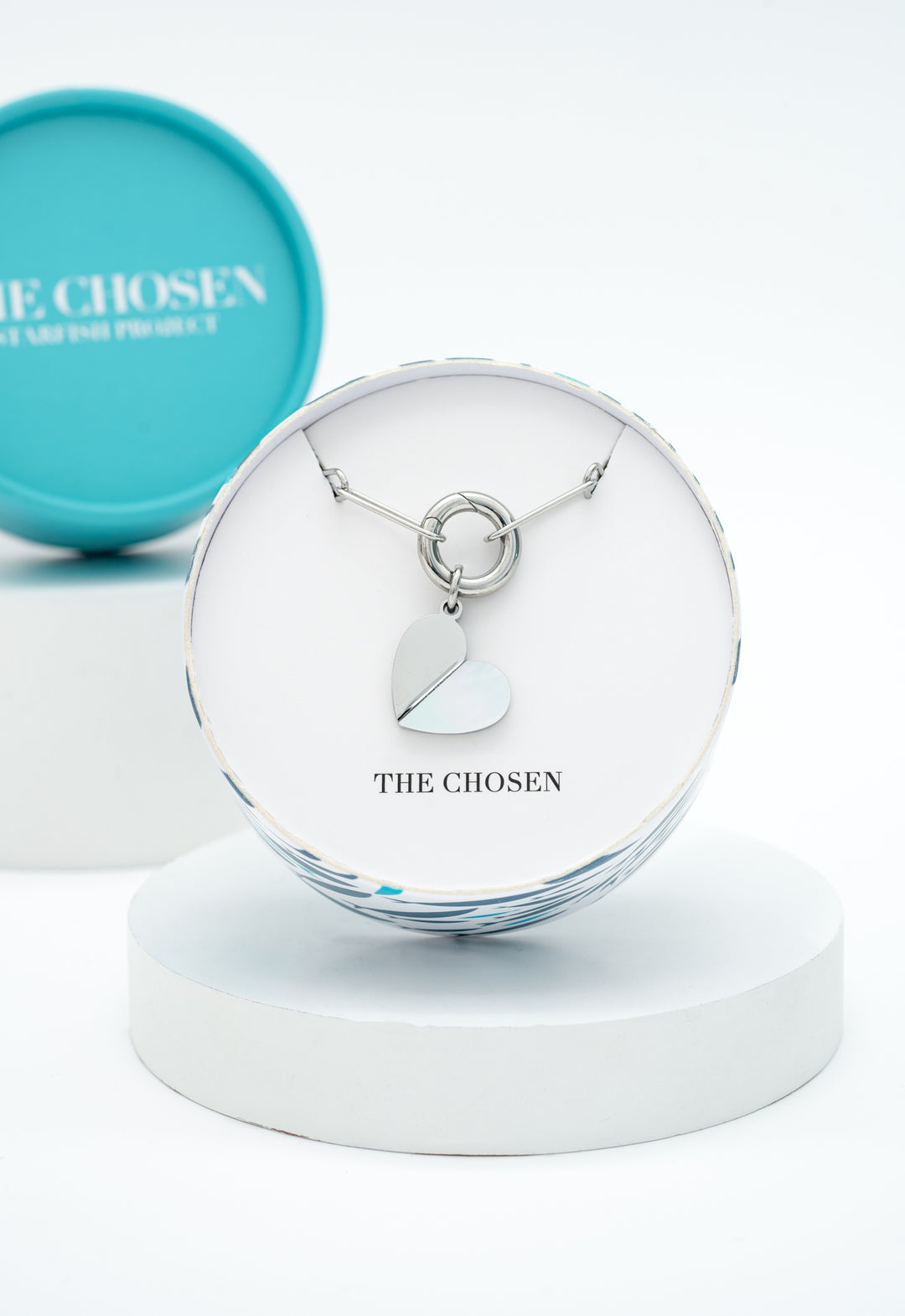 Heart of Mary Necklace Silver