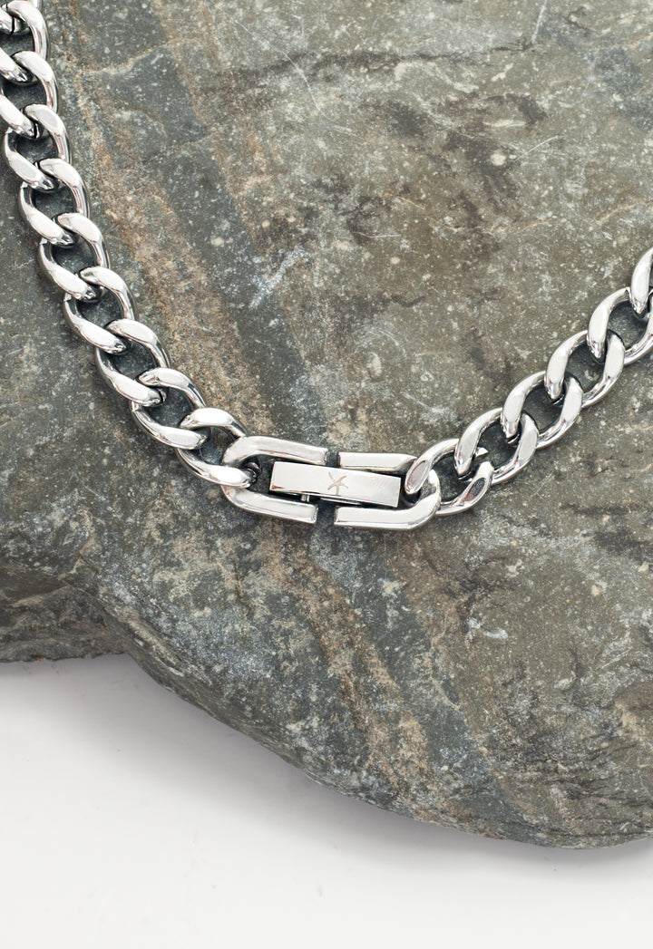 Linked Curb Chain in Stainless Steel