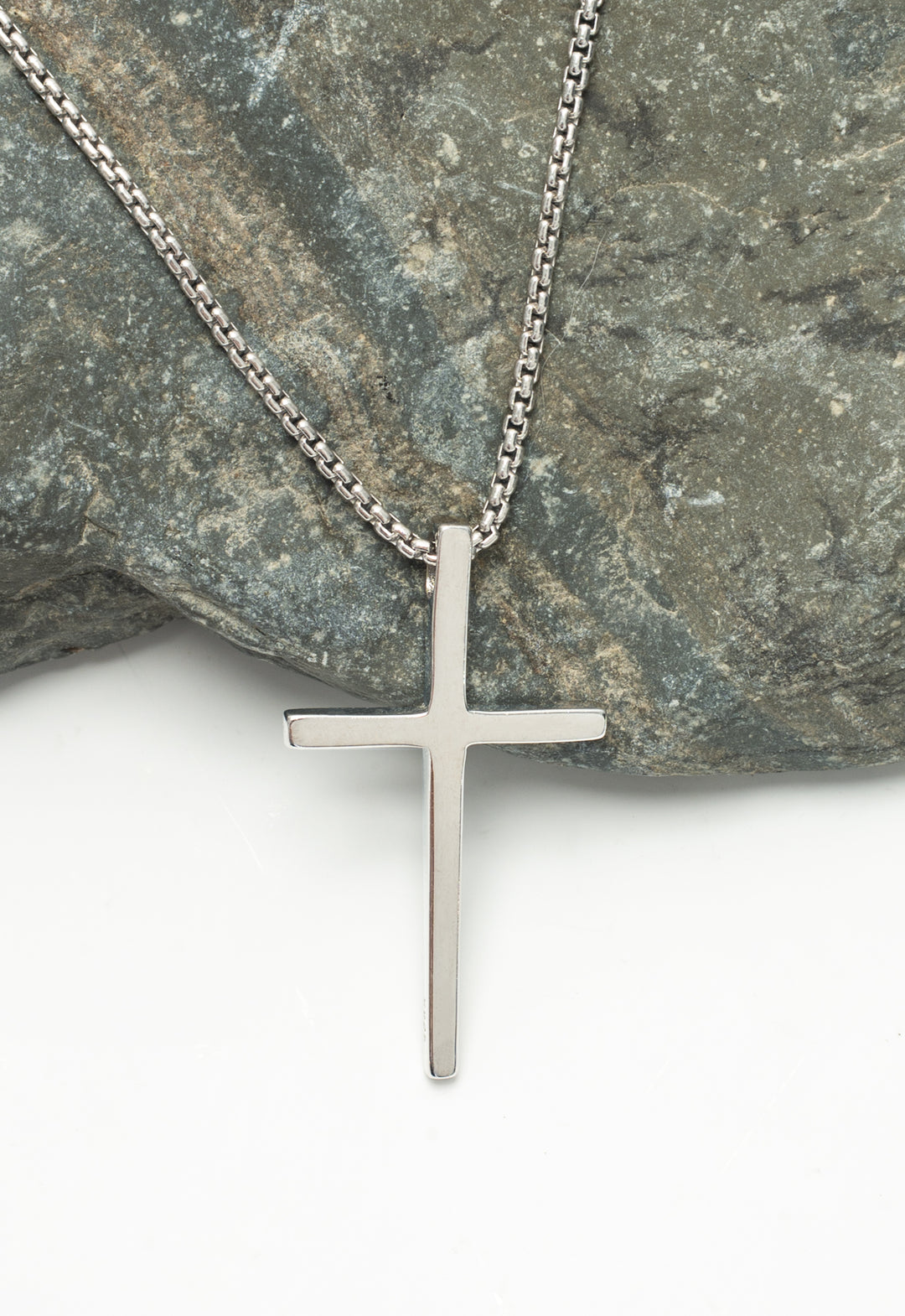 The Classic Cross Necklace in Sterling Silver