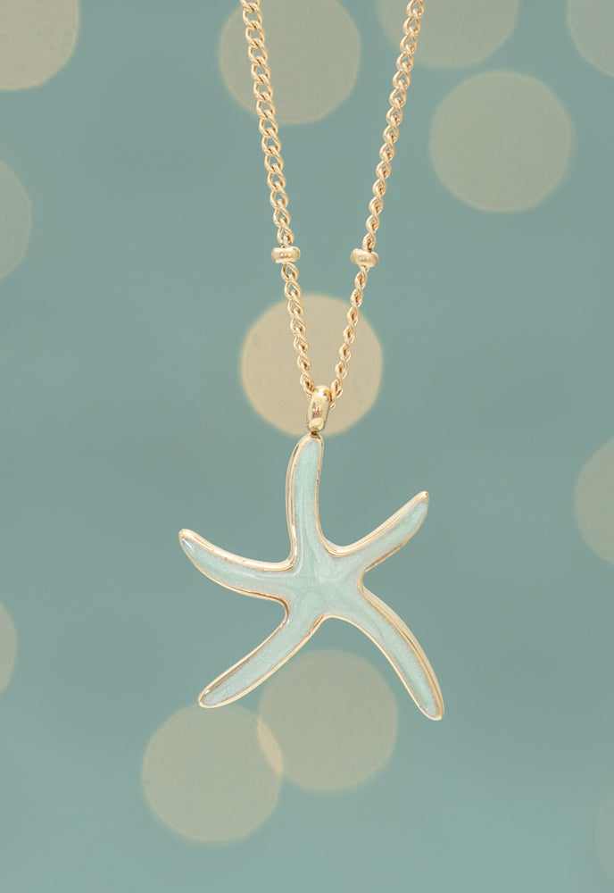 Starfish Hope Necklace in Mint