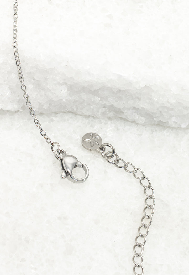 Hope Grows Necklace in Silver & Blue