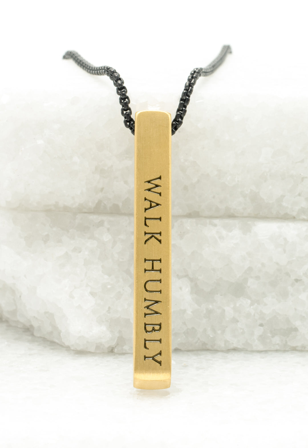 Justice Men's Gold Bar Necklace