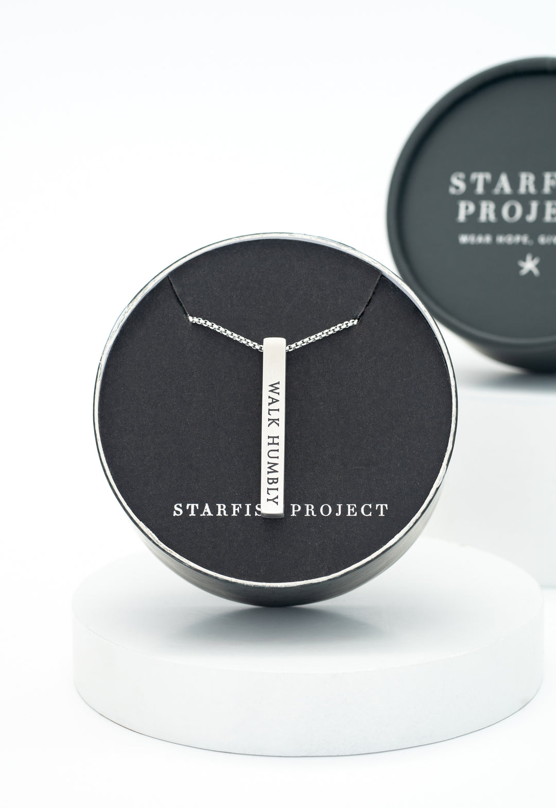 Justice Stainless Bar Necklace
