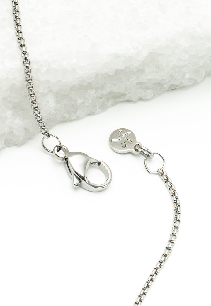 Justice Stainless Bar Necklace