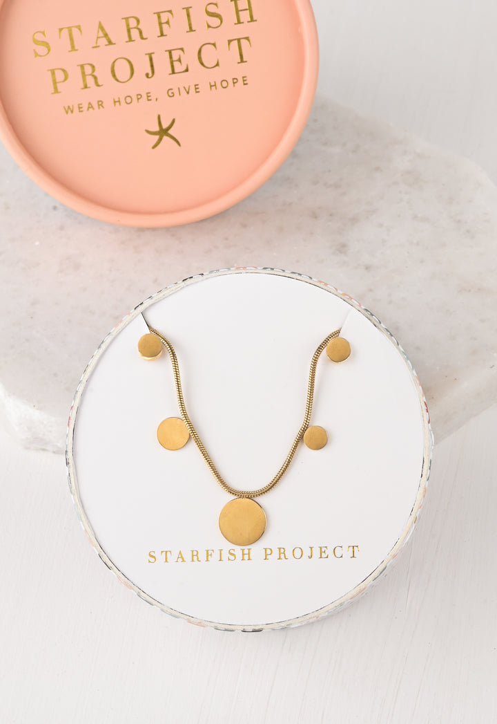 Orion's Beacon Gold Necklace