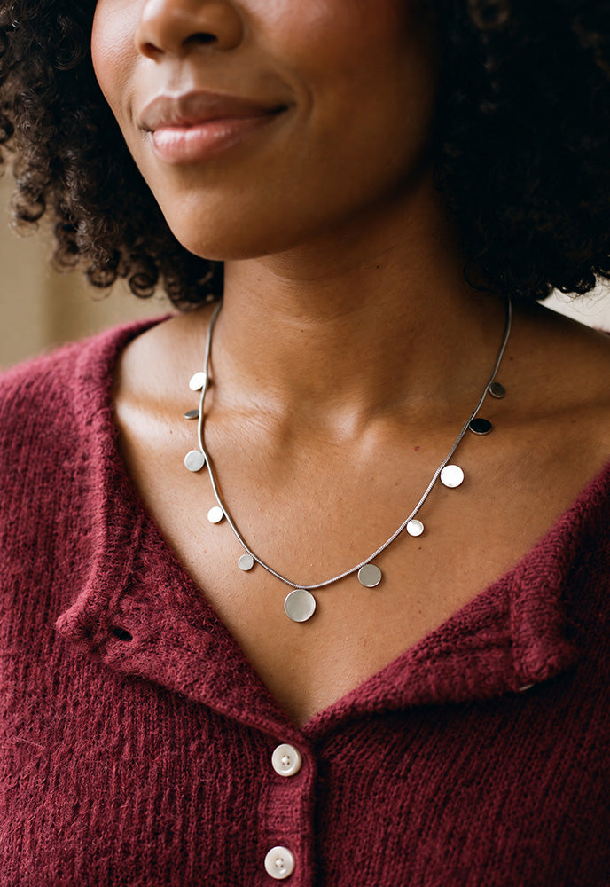 Orion's Beacon Silver Necklace