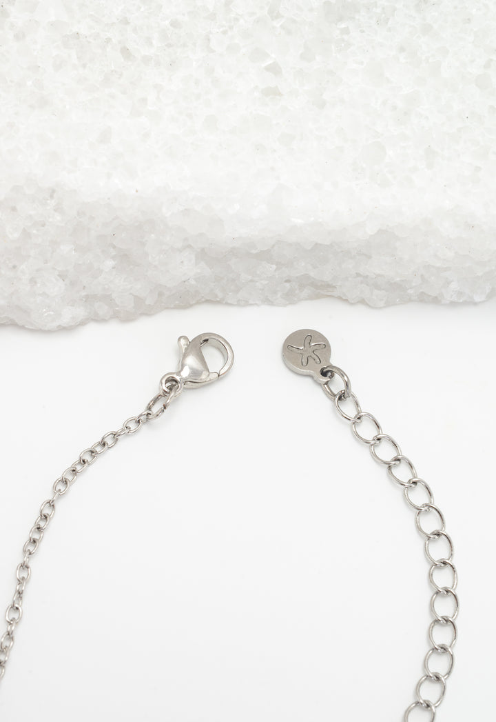Platinum Chandelier Zircon Necklace