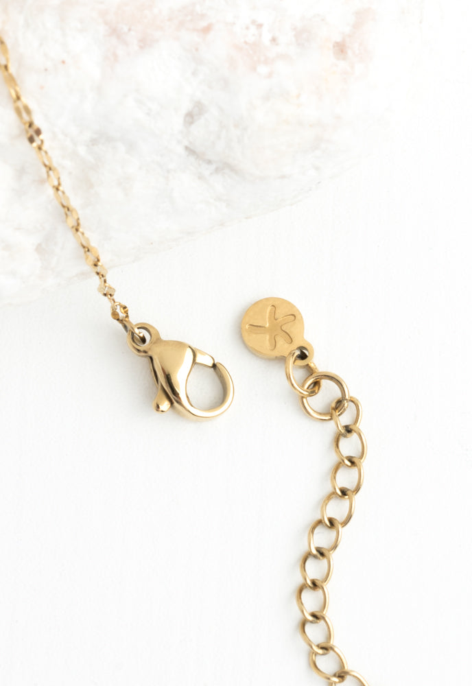 Moonlit Grace Necklace in Gold & Moonstone