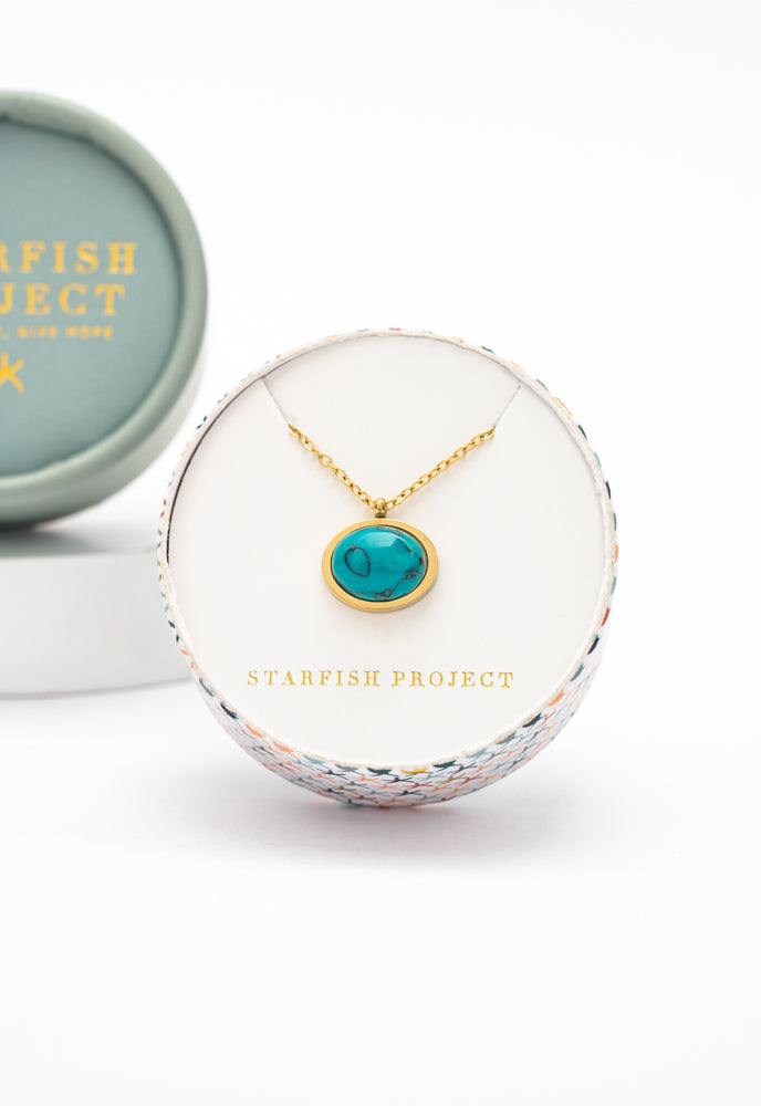 Hopeful Glow Necklace in Turquoise