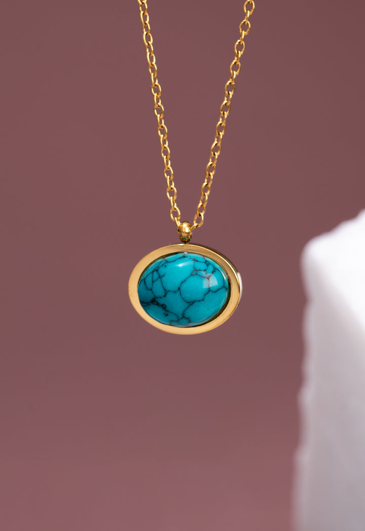 Hopeful Glow Necklace in Turquoise