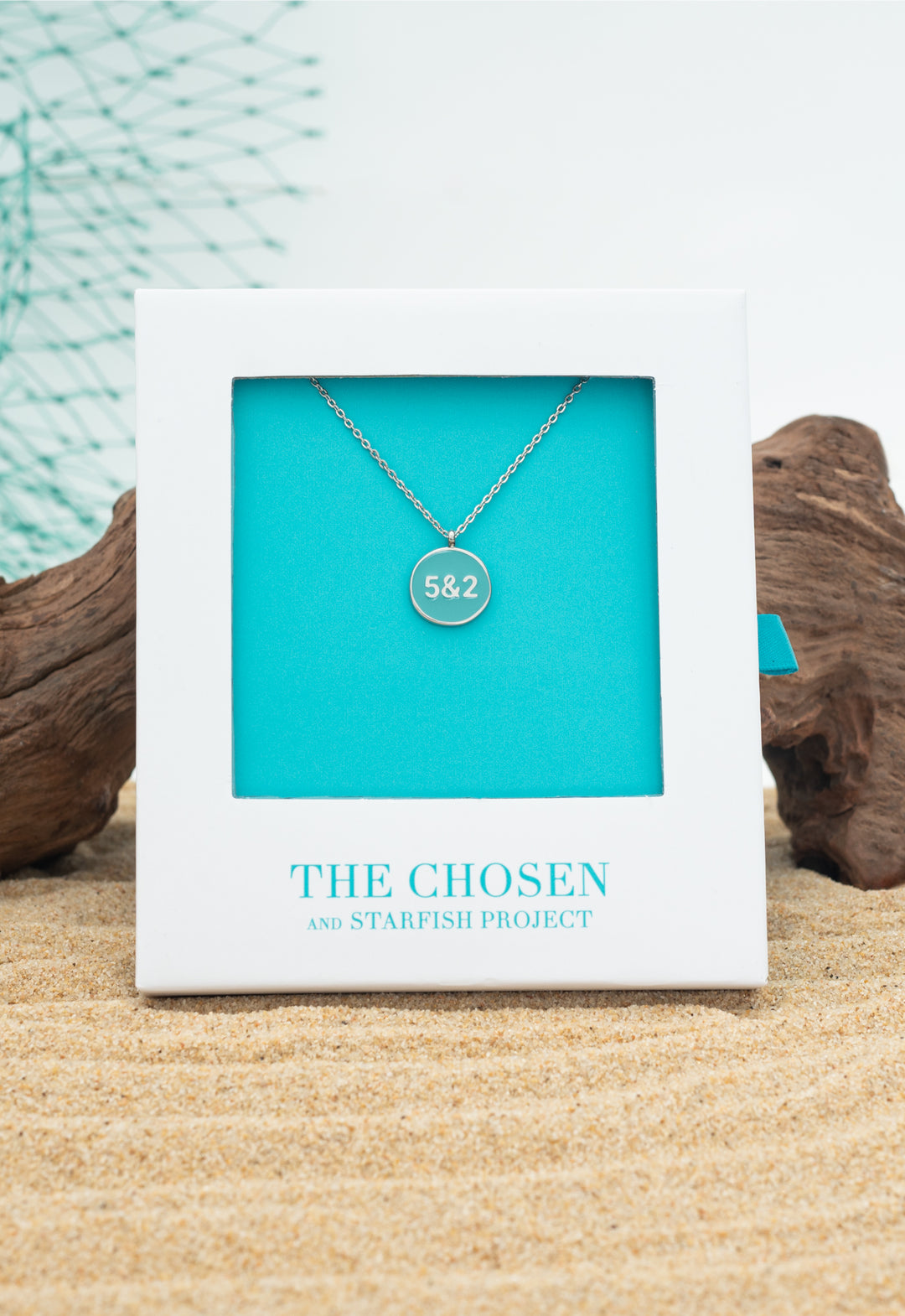 Hebrew 5 & 2 Necklace Silver