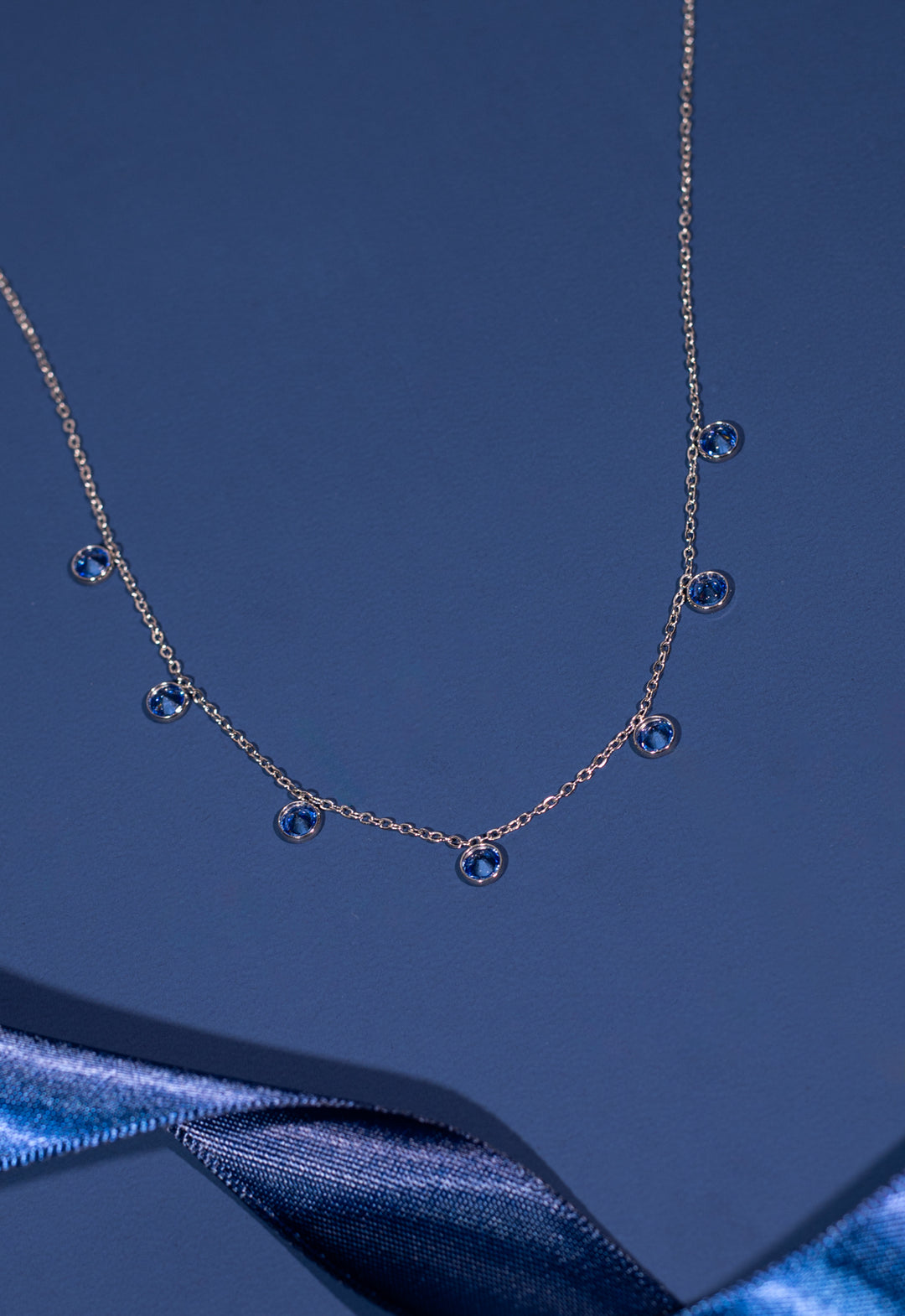 Guiding Lights Necklace in Silver & Blue