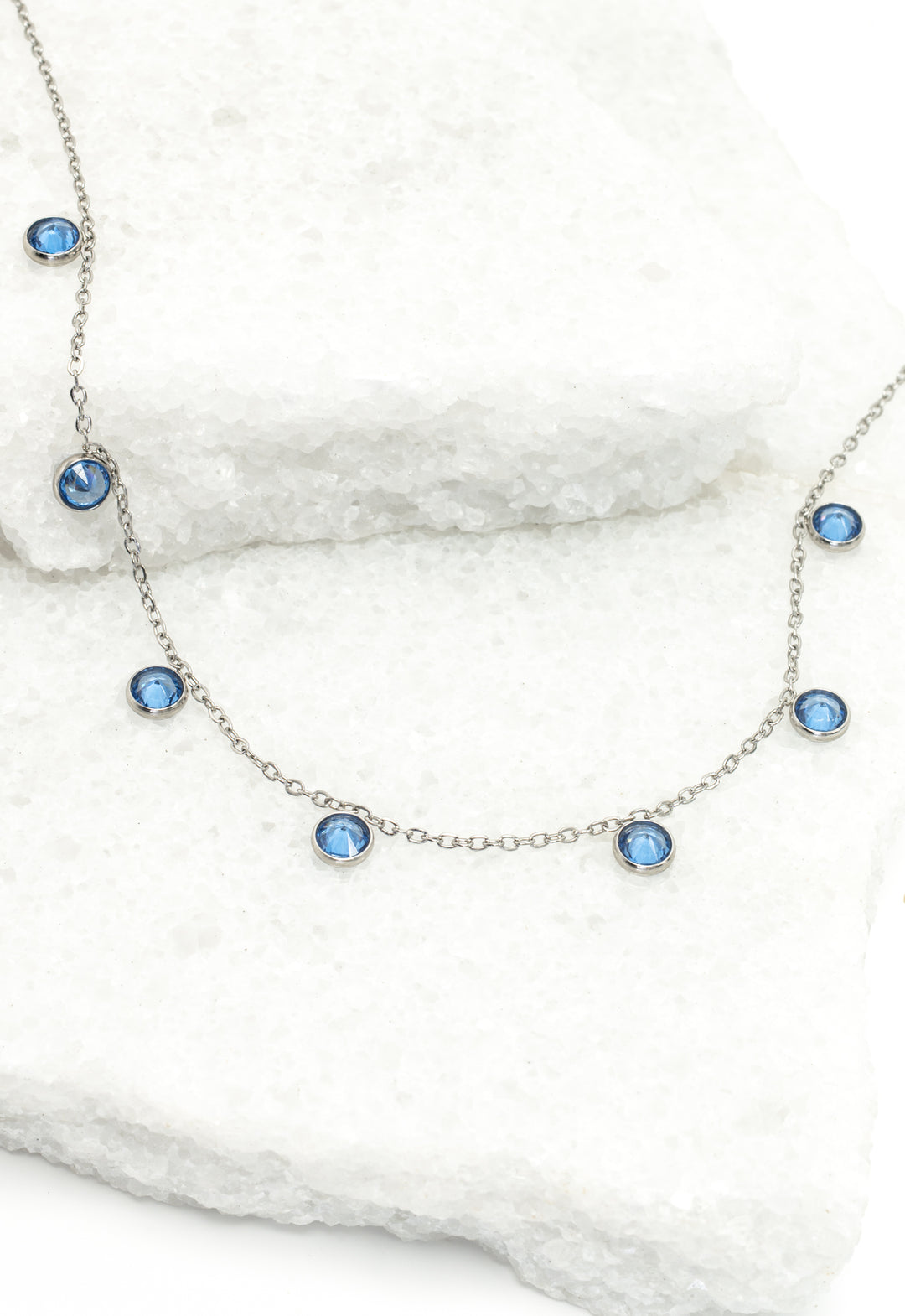 Guiding Lights Necklace in Silver & Blue