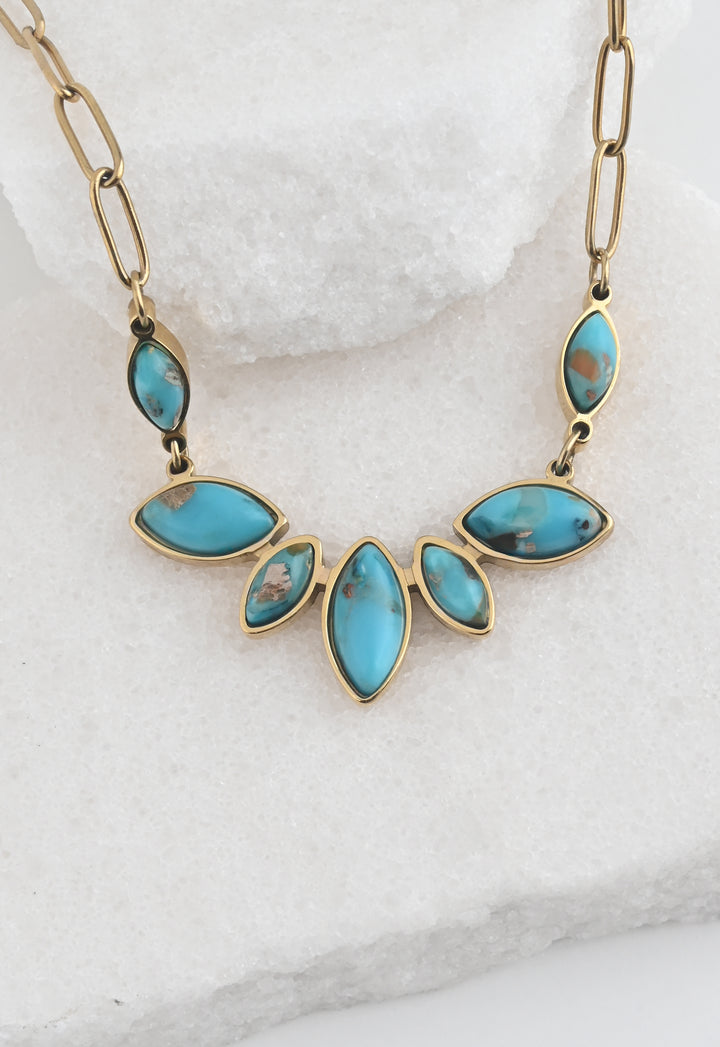 Boundless Voyage Turquoise Emperor Stone Necklace