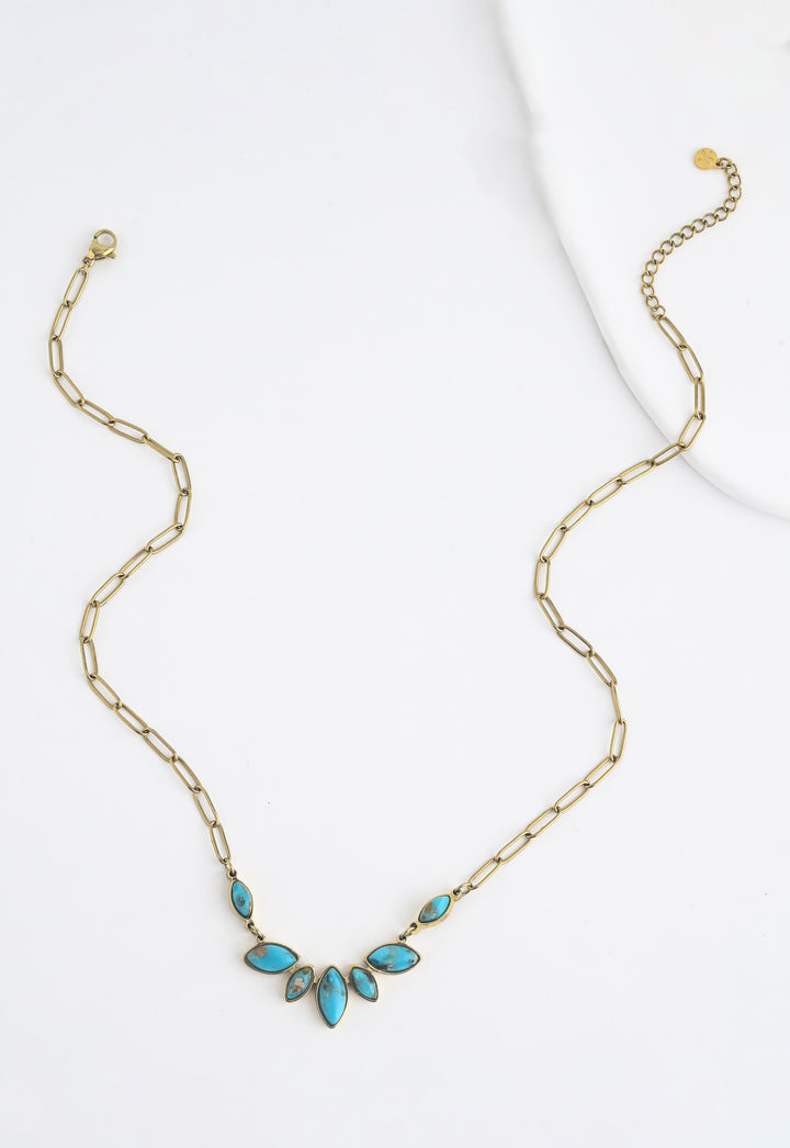 Boundless Voyage Turquoise Emperor Stone Necklace