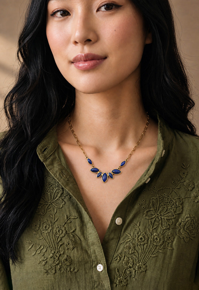 Boundless Voyage Blue Lapis Necklace