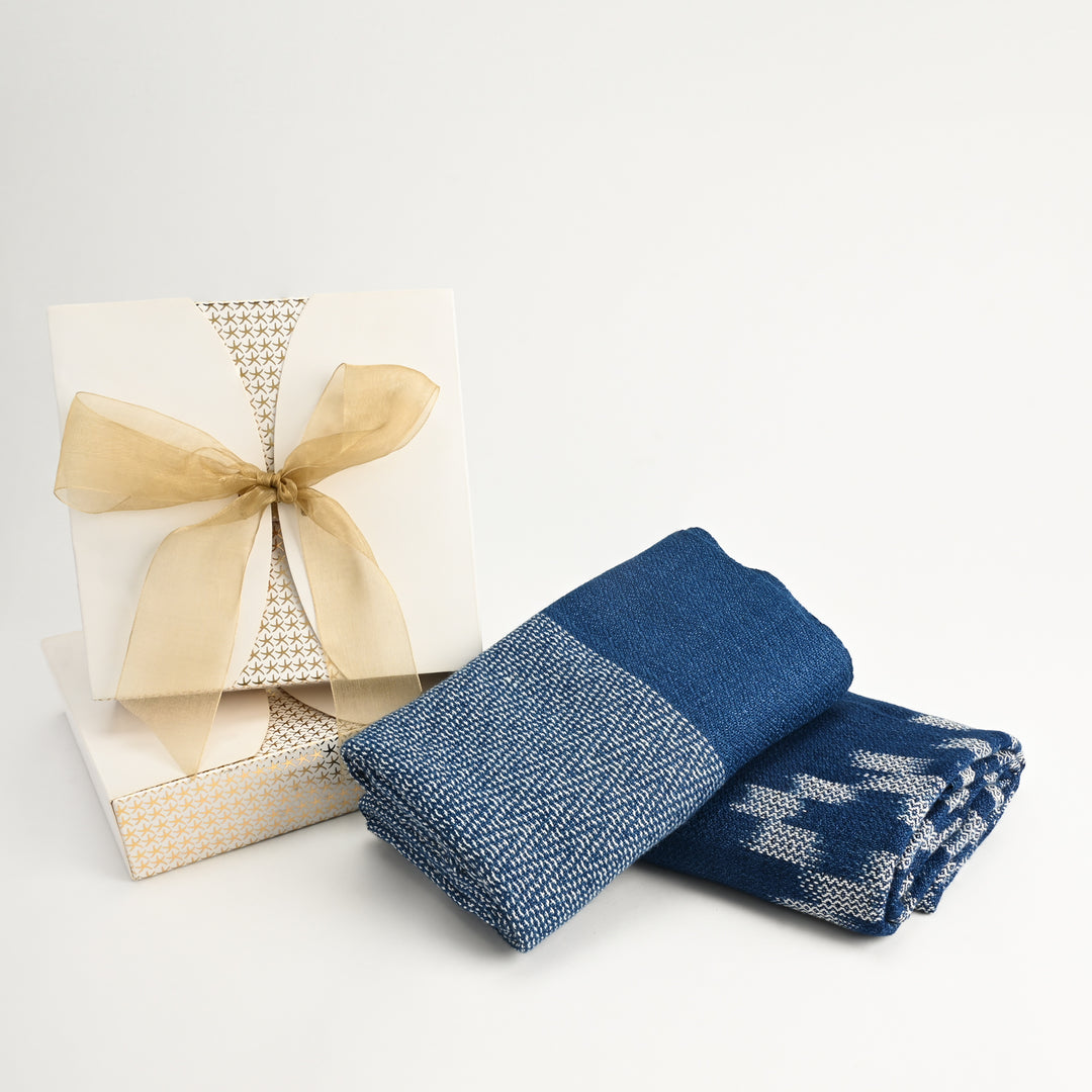 Threads of Indigo Scarf