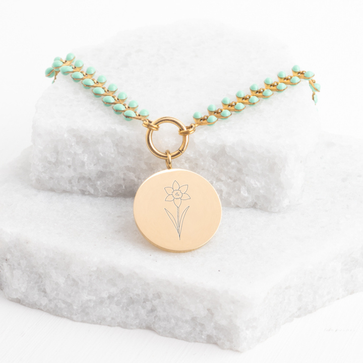 Birth Month Flower Necklace Bundle