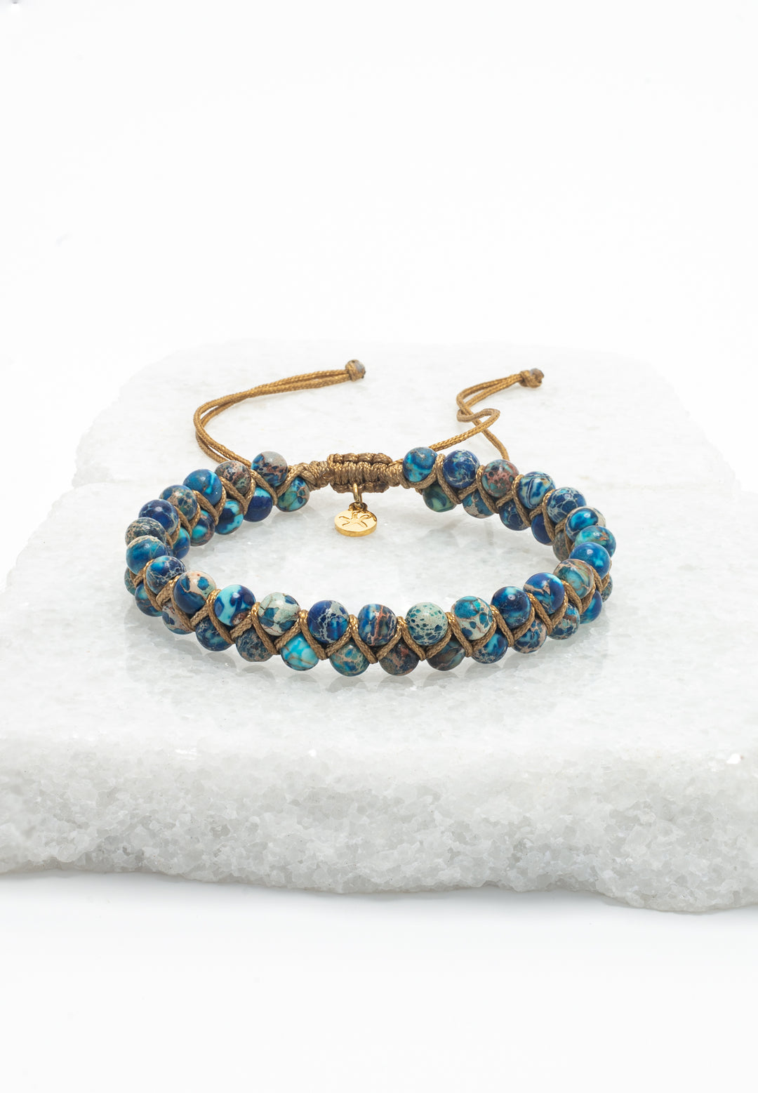 Wear Blue Handwoven Beaded Bracelet