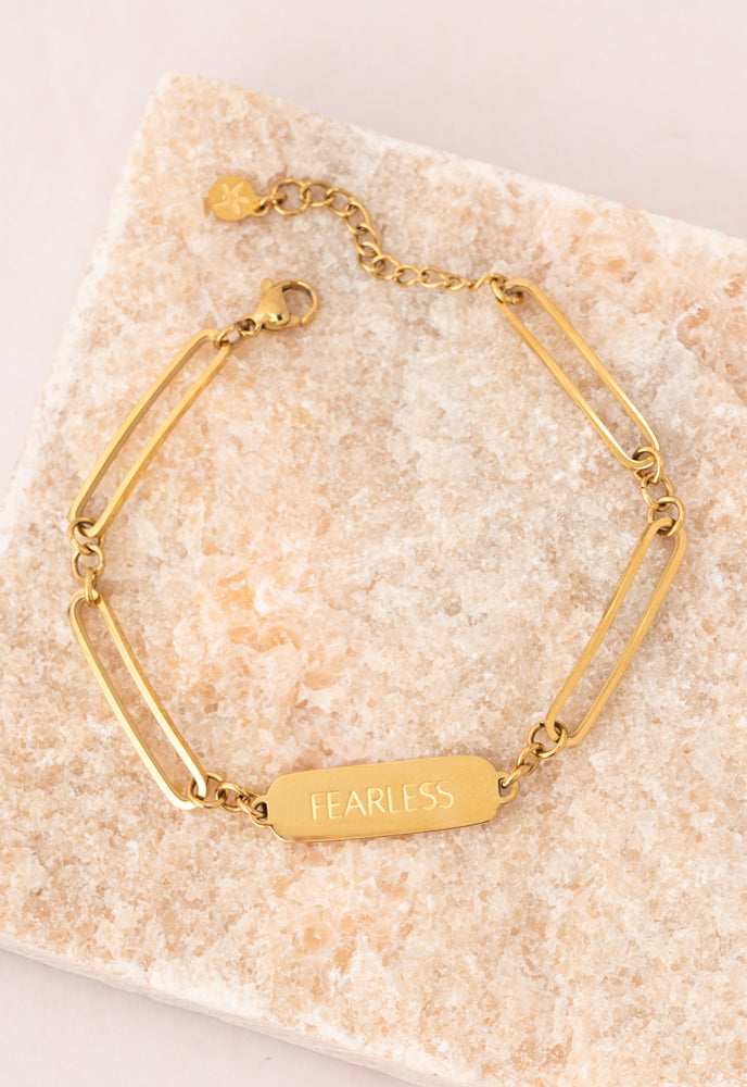 Fearless Gold Chain Bracelet