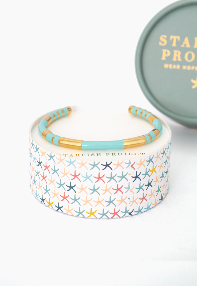 Radiate Hope Cuff in Mint