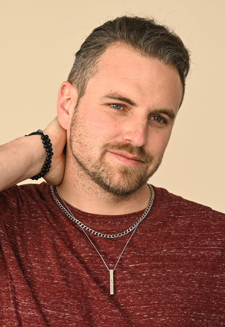 Justice Stainless Bar Necklace