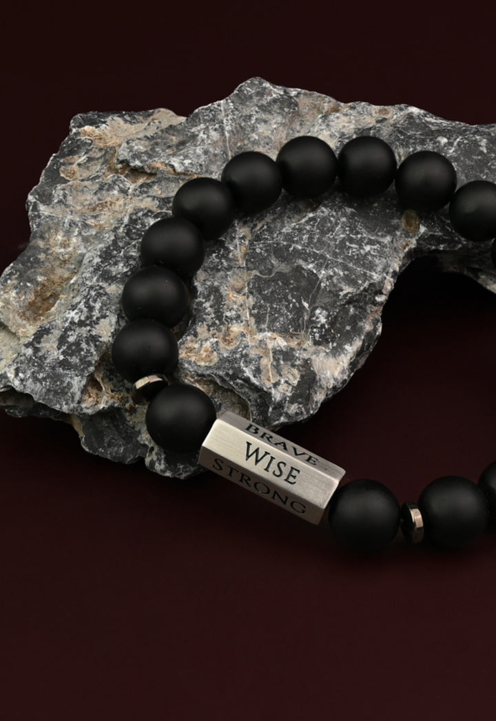 The Pillar Bracelet – Matte Black