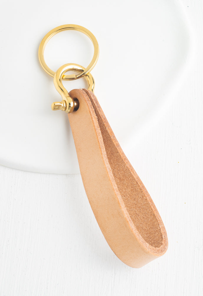 Legacy Keychain in Brown Leather