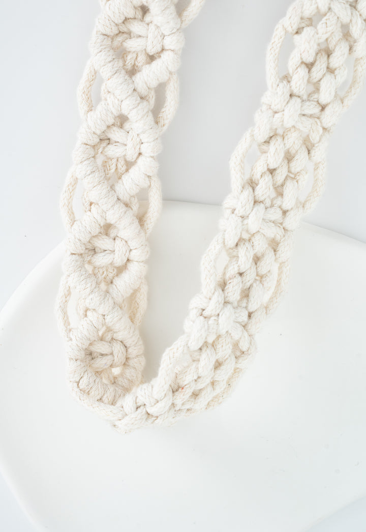 Wear Hope Macramé Crossbody Strap in Natural